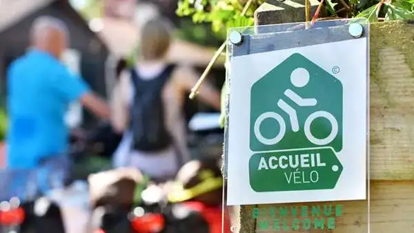 Panneau du label Accueil Vélo
