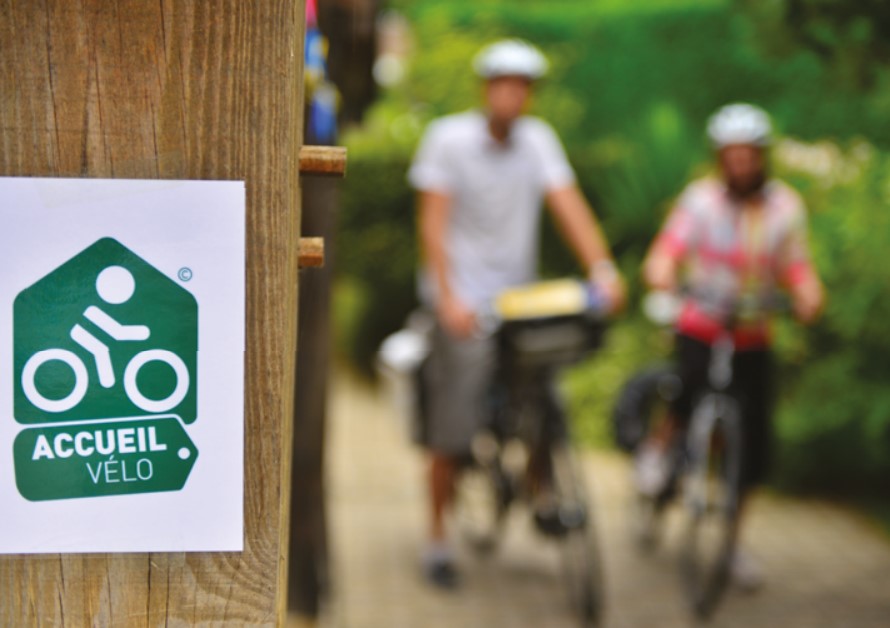 Panneau du label Accueil Vélo
